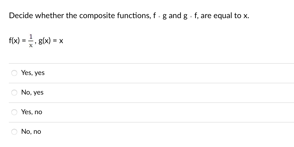 Solved Decide Whether The Composite Functions Fg ﻿and Gf 2518