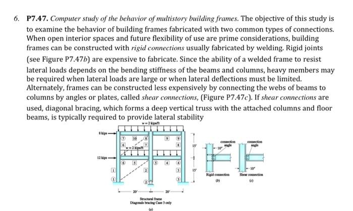 Solved 6. P7.47. Computer study of the behavior of | Chegg.com