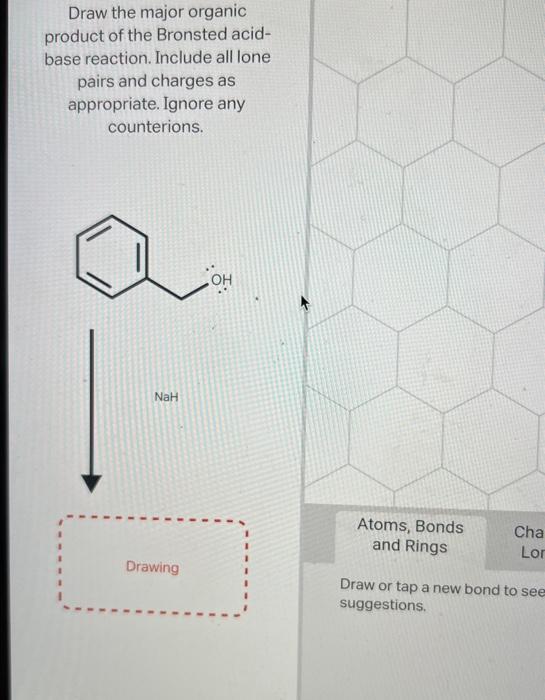 Solved Draw The Organic Product Of The Bronsted Acid Base 7702