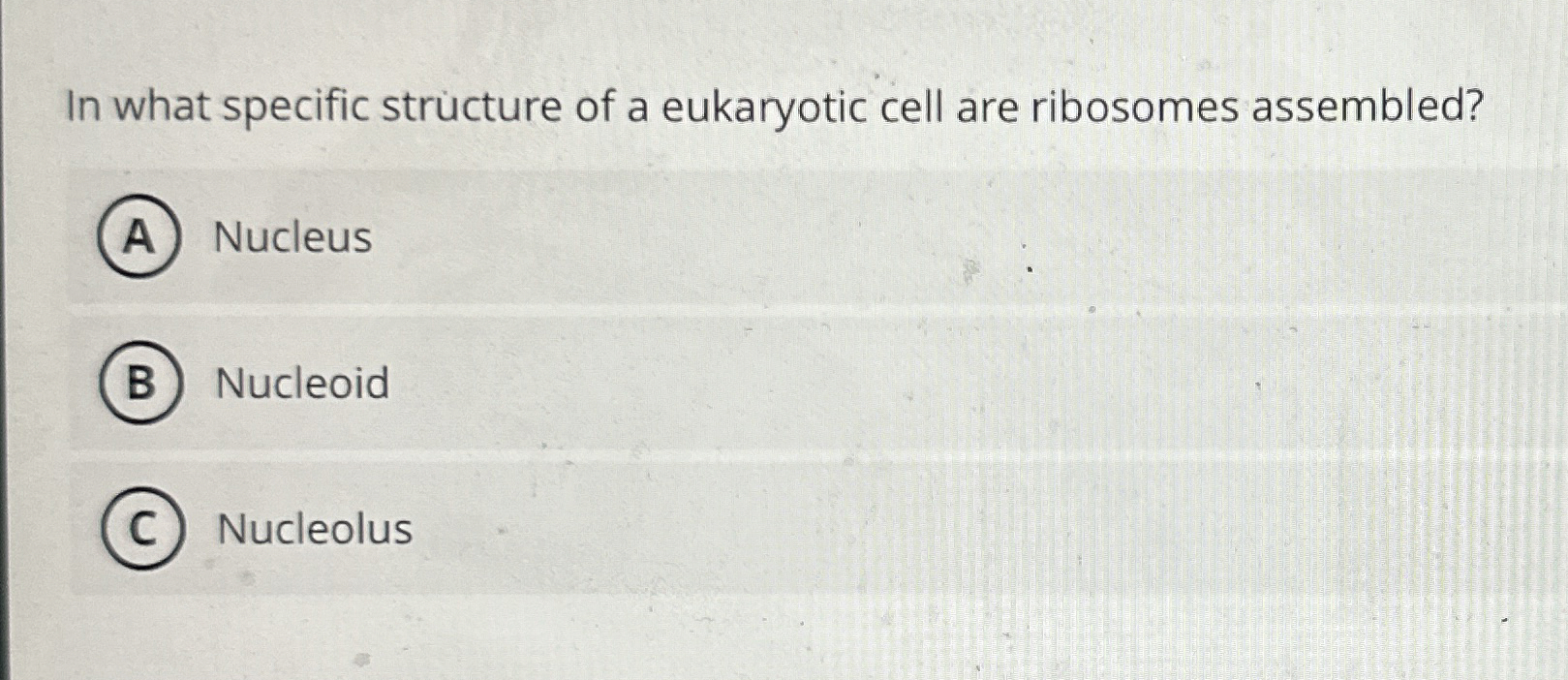 Solved In what specific structure of a eukaryotic cell are | Chegg.com
