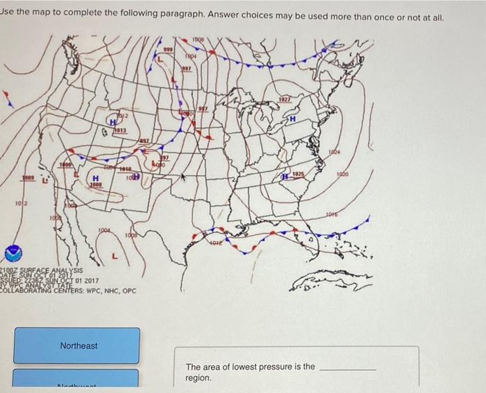 Solved Use the map to complete the following paragraph. | Chegg.com