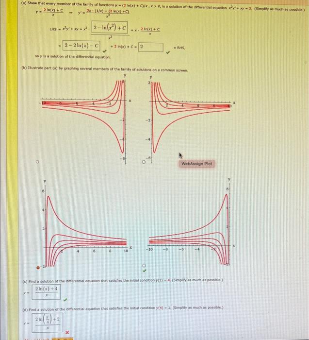 Solved (6) Stow that every member of the family of functions | Chegg.com