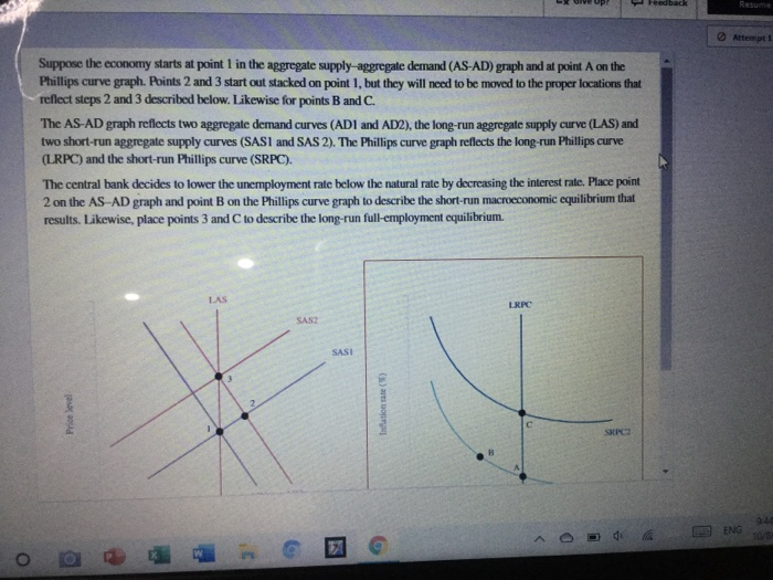 Solved Feedback Attempt Suppose The Economy Starts At Point | Chegg.com