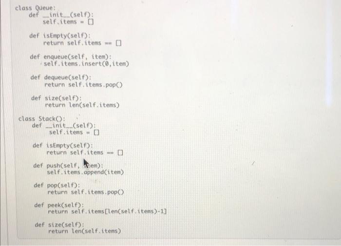 Solved ADT Application: Write a program. The following code | Chegg.com