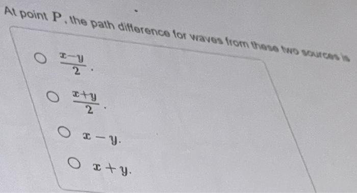 Solved Two sources of waves are at A and B in the figure. | Chegg.com