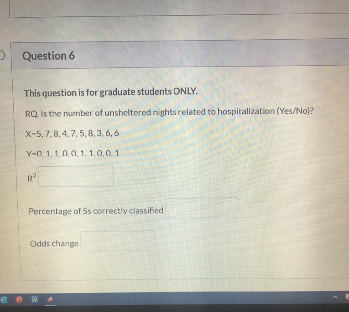 Solved Question 6 This question is for graduate students | Chegg.com