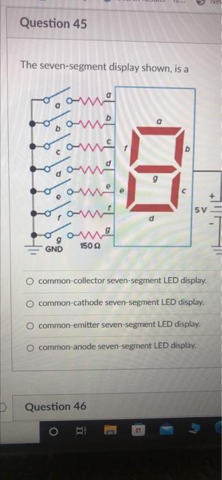 Solved 1 pts Assume the LED in the figure shown, has a | Chegg.com