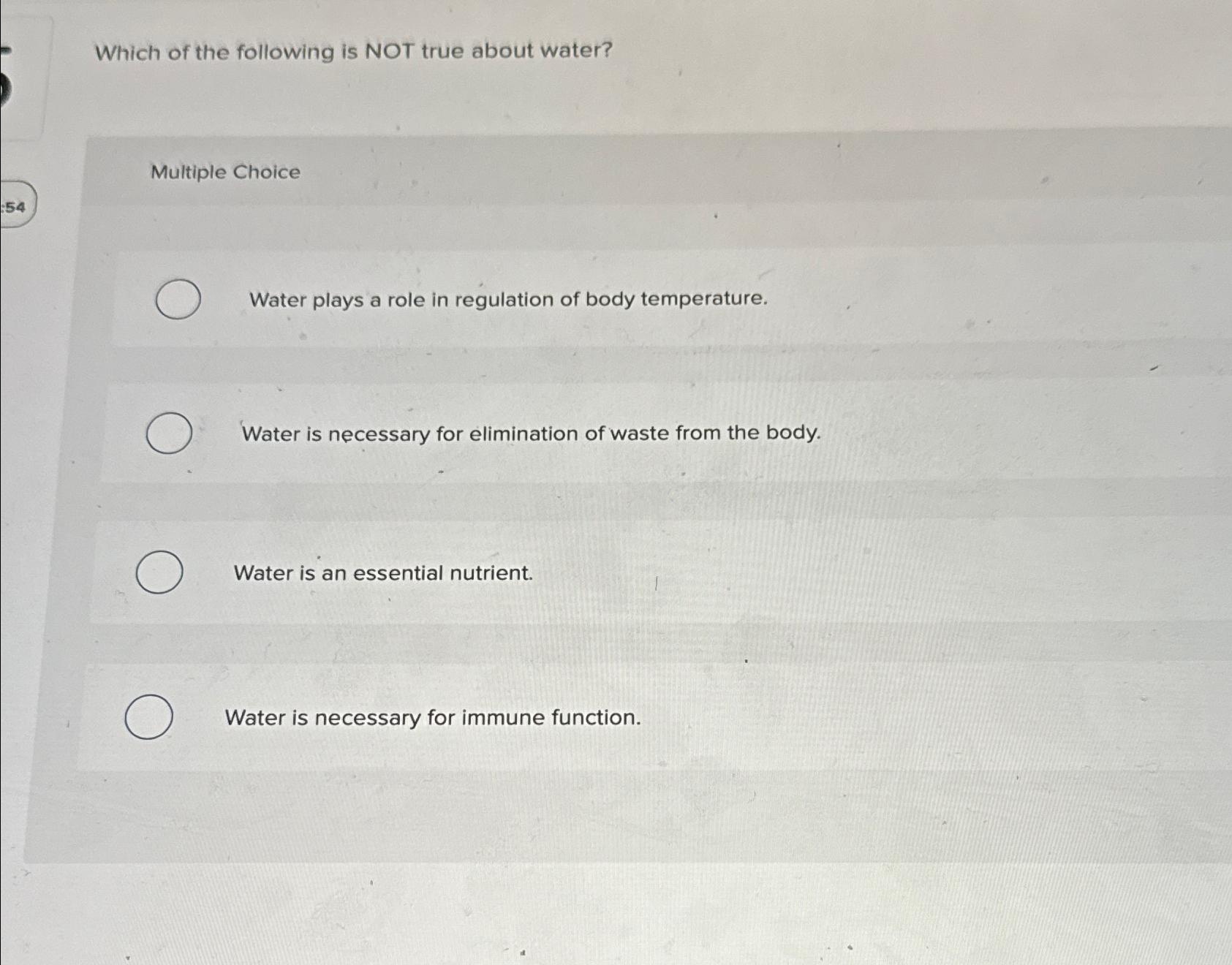 Solved Which of the following is NOT true about | Chegg.com