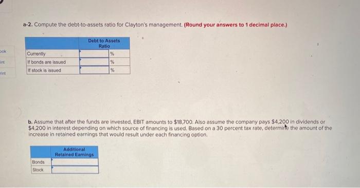 Solved Exercise 10-25A Determining the effects of financing | Chegg.com