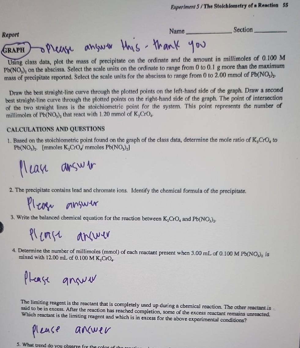 Solved The Stoichiometry of a Reaction INTRODUCTION The | Chegg.com