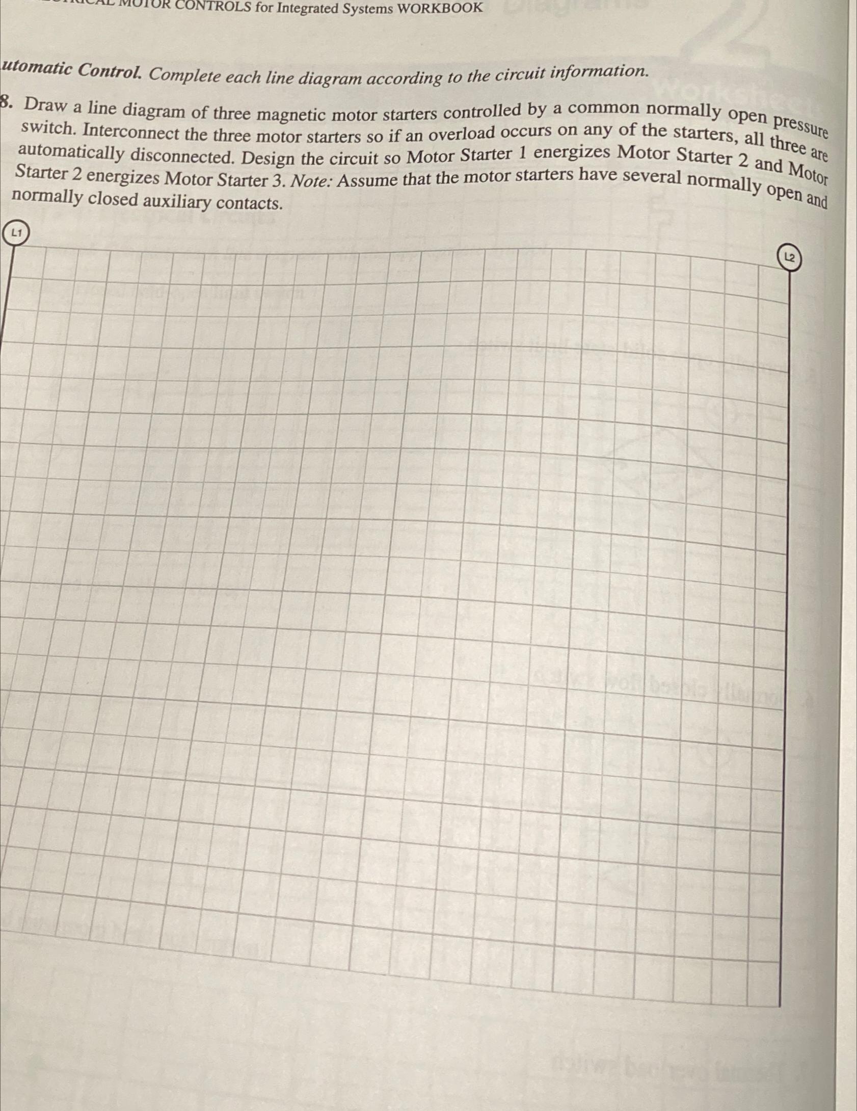 Solved CONTROLS for Integrated Systems WORKBOOKutomatic
