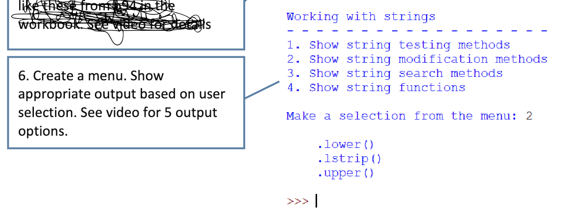 Solved Please create a code that outputs the menu that is | Chegg.com