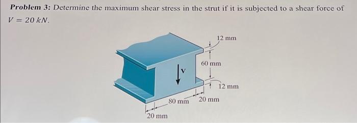Solved Problem 3: Determine the maximum shear stress in the | Chegg.com