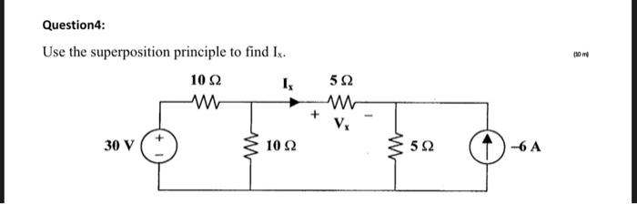 Solved Question4: : Use the superposition principle to find | Chegg.com