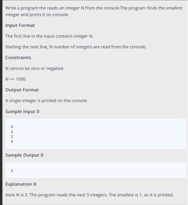 Solved Write a program the reads an integer N from the | Chegg.com