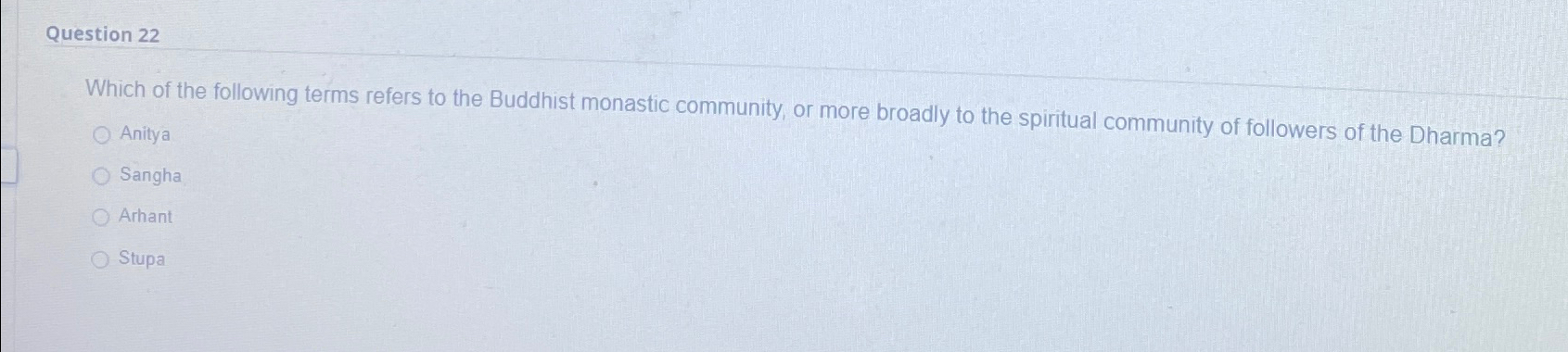 Solved Question 22Which Of The Following Terms Refers To The | Chegg.com