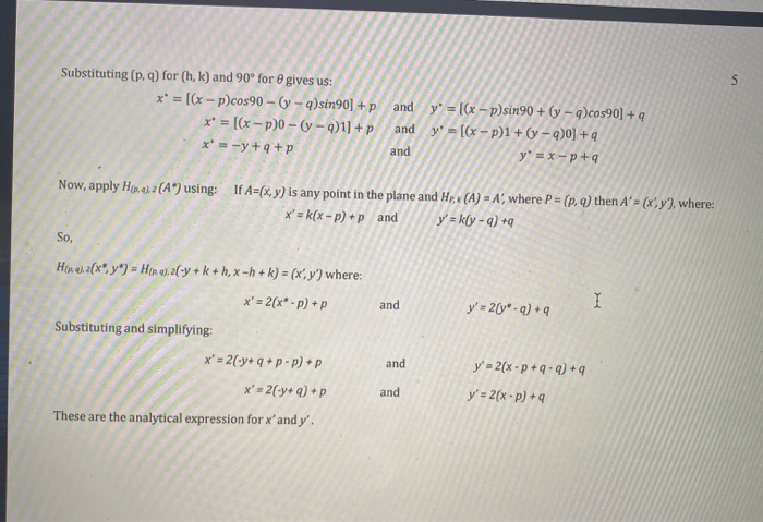 Solved 5a Prove The Following If A X Y Is Any Point In Chegg Com