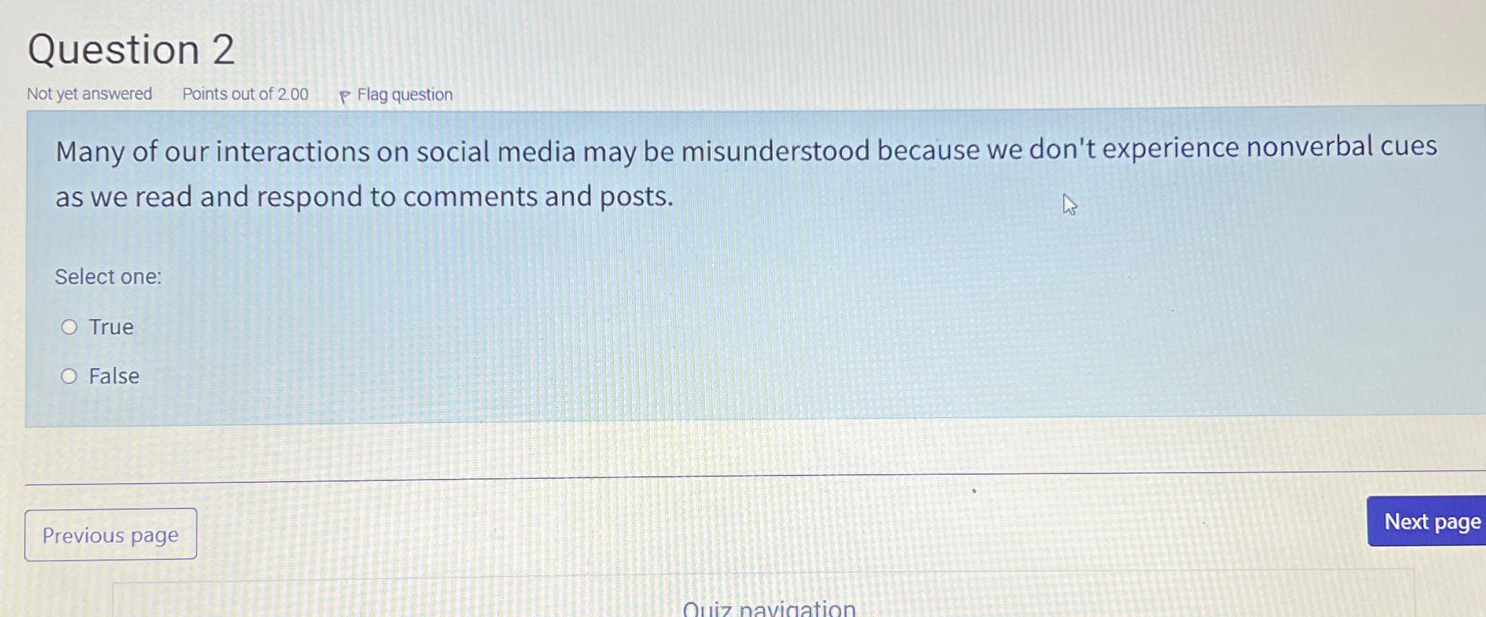 Solved Question 2Many of our interactions on social media | Chegg.com