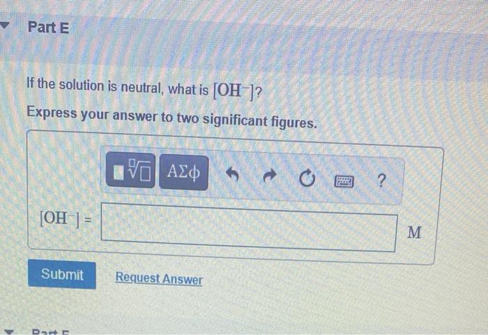 Solved Part A If The PH Of Solution 1 Is 10 10 What Is Chegg