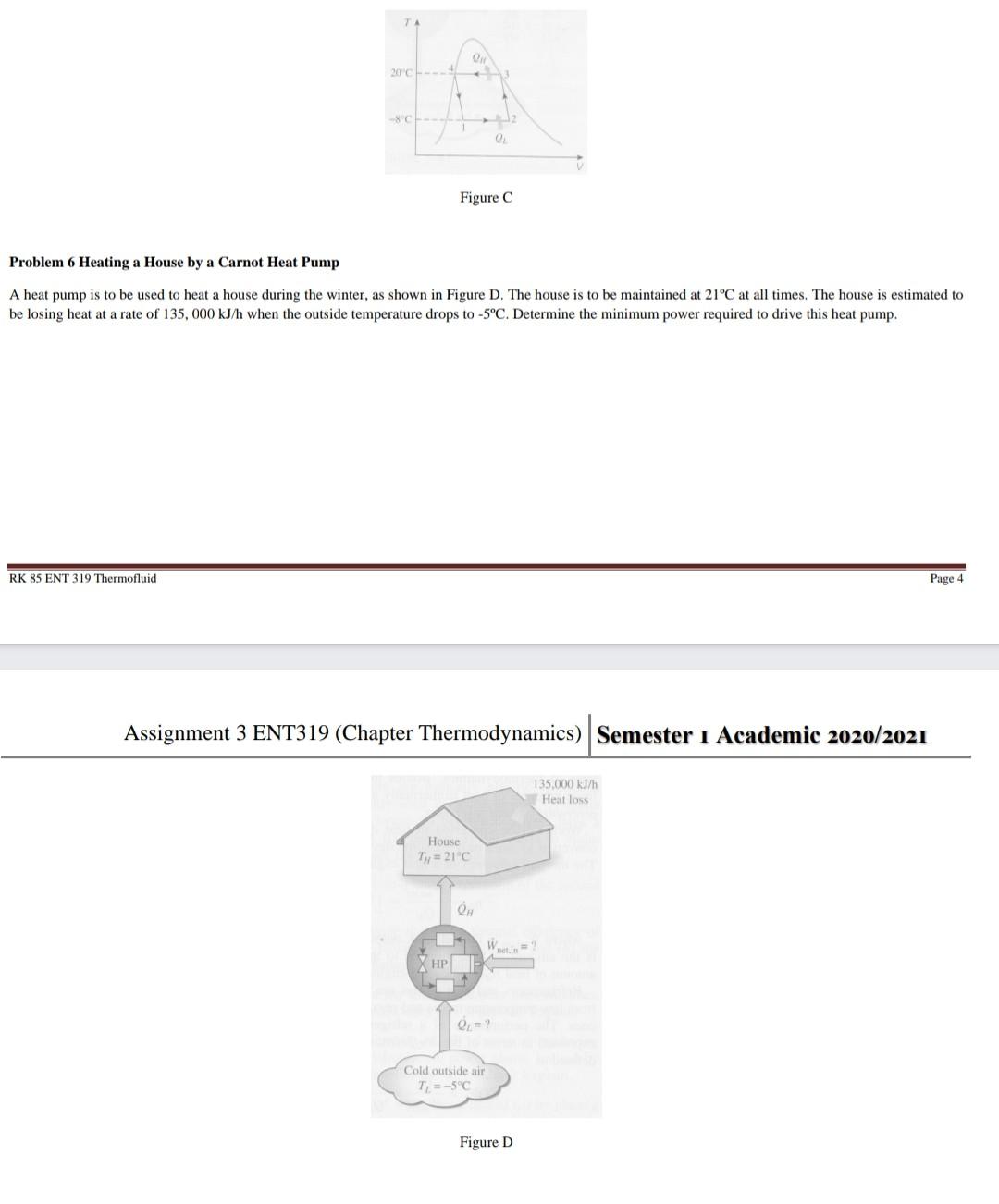 Solved Problem 1 Net Power Production of a Heat Engine Heat