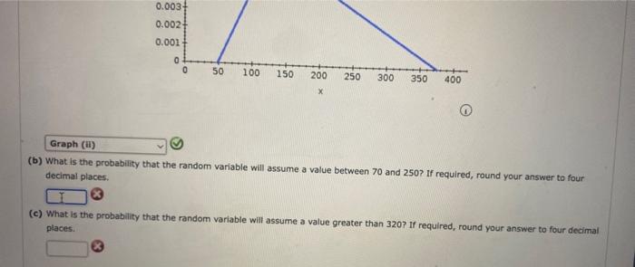 Solved (iv)(b) What is the probability that the random | Chegg.com