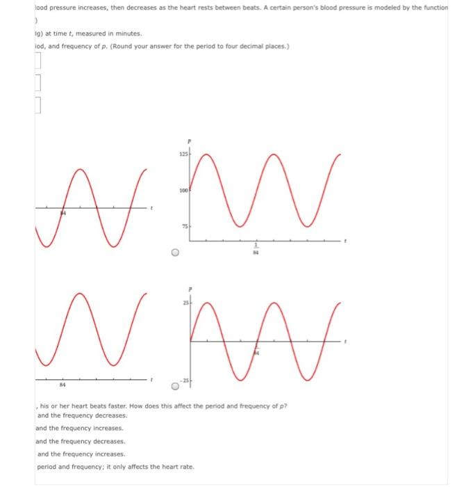 Solved Each time your heart beats, your blood pressure | Chegg.com