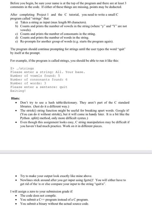 Solved Before you begin, be sure your name is at the top of | Chegg.com