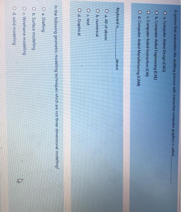 Solved A System That Automates The Drafting Process With Chegg