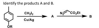 Solved Identify The Products A And B. | Chegg.com