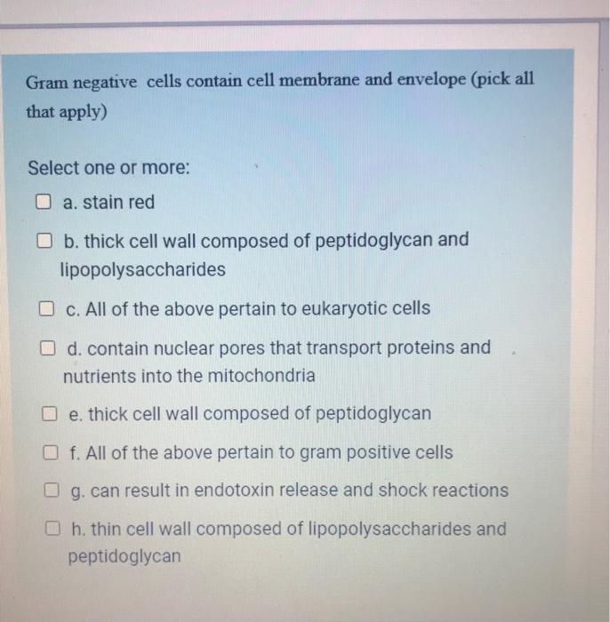 Solved Check all that apply: Which of the following are | Chegg.com