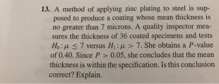 zinc plating thickness specification