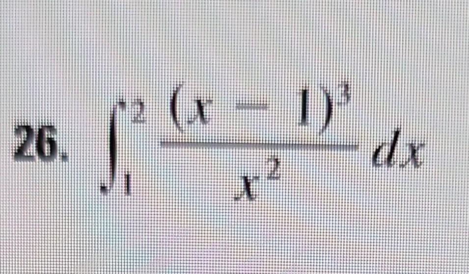 Solved 26. ∫12x2(x−1)3dx | Chegg.com