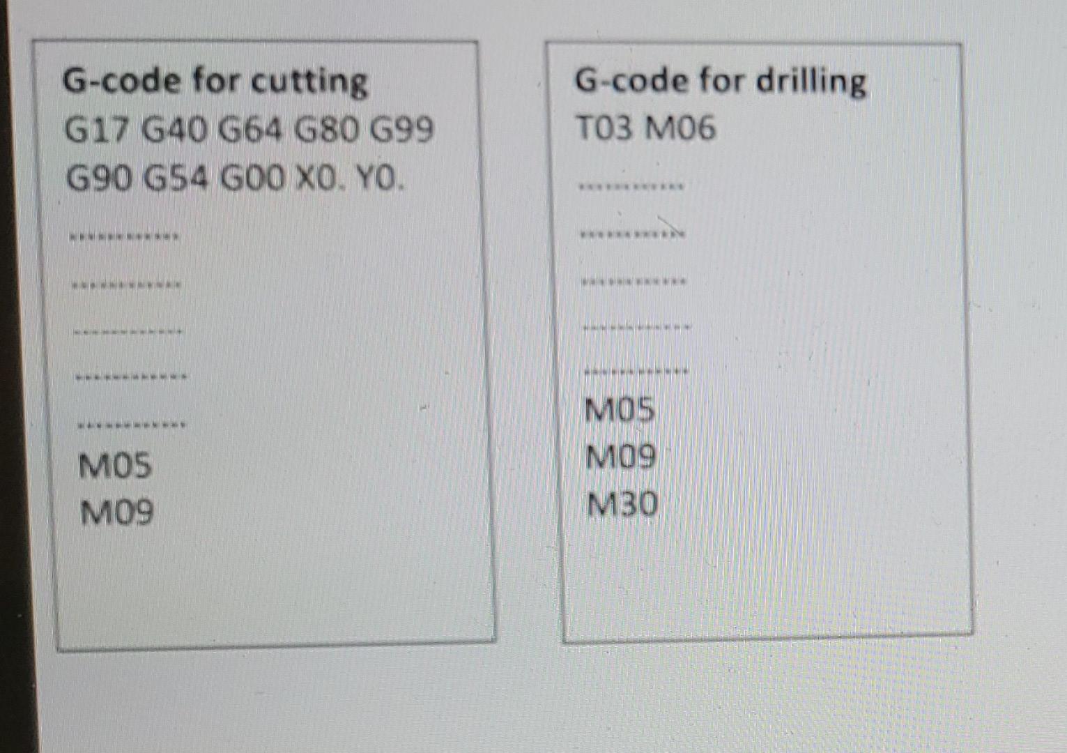 Solved 2 11. (35%) Use G-code to perform the CNC milling, | Chegg.com