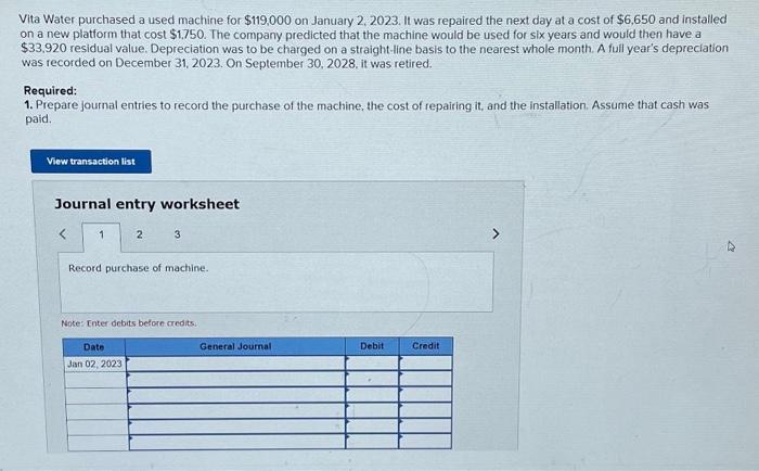 Solved 2. Prepare entries to record depreciation on the | Chegg.com