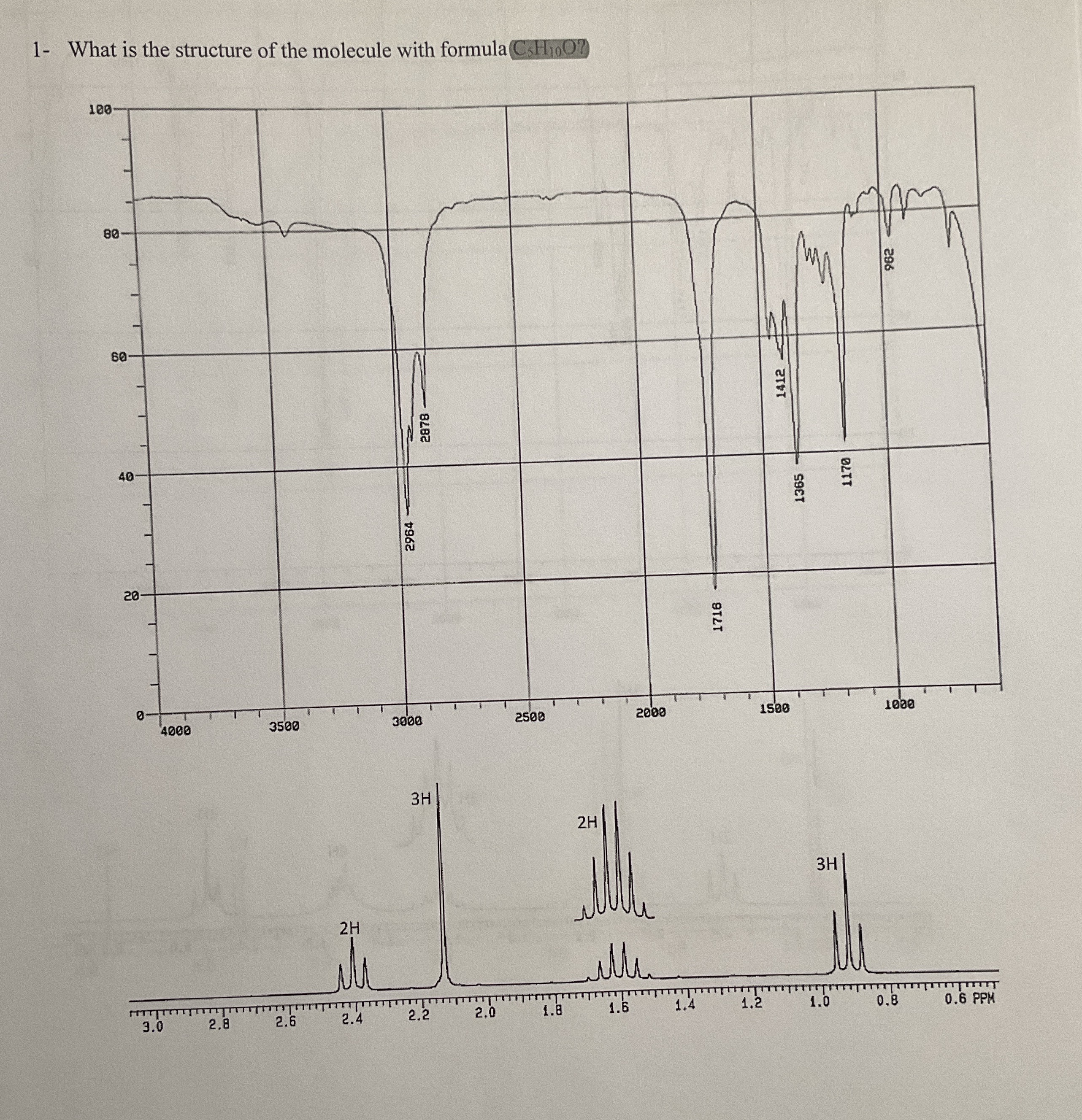 1 ﻿What is the structure of the molecule with