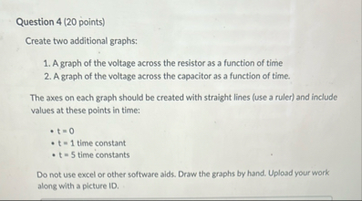 Question 4 (20 ﻿points)Create two additional graphs:A | Chegg.com