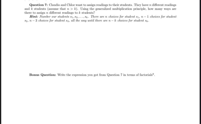 Solved Theorem 2.2 (Multiplication Principle). Let A and B | Chegg.com
