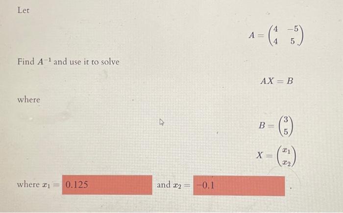 Solved Find a 2×2 matrix such that [6−632][−]=[1001] | Chegg.com