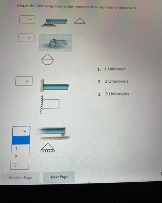 Solved Match the following Connection types to their number | Chegg.com