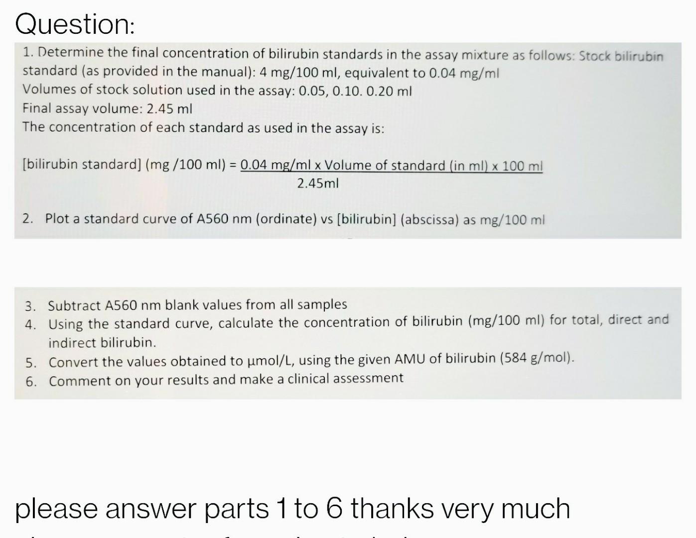 Solved Practical 13. Determination Of Serum Bilirubin Aim Of | Chegg.com