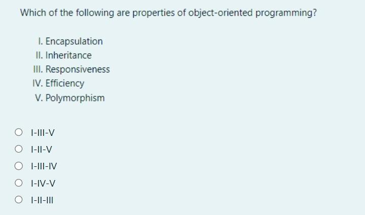 Solved Which of the following are properties of | Chegg.com