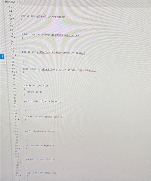 Solved having troubke complete this Hero.java class. The UML | Chegg.com
