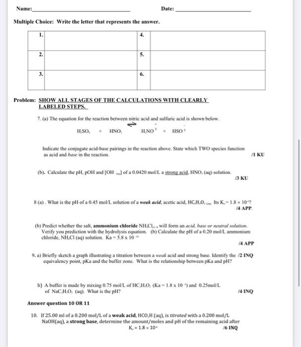 Solved Multiple Choice Identify the letter of the choice | Chegg.com
