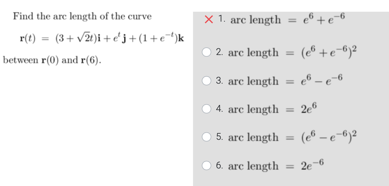 Solved Find the arc length of the | Chegg.com
