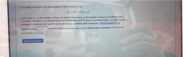Solved Amanager estimates the daily output of their factory | Chegg.com