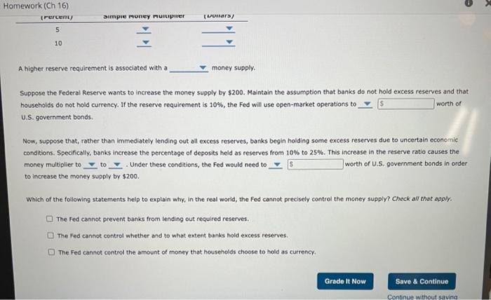 Solved Consider A System Of Banking In Which The Federal | Chegg.com