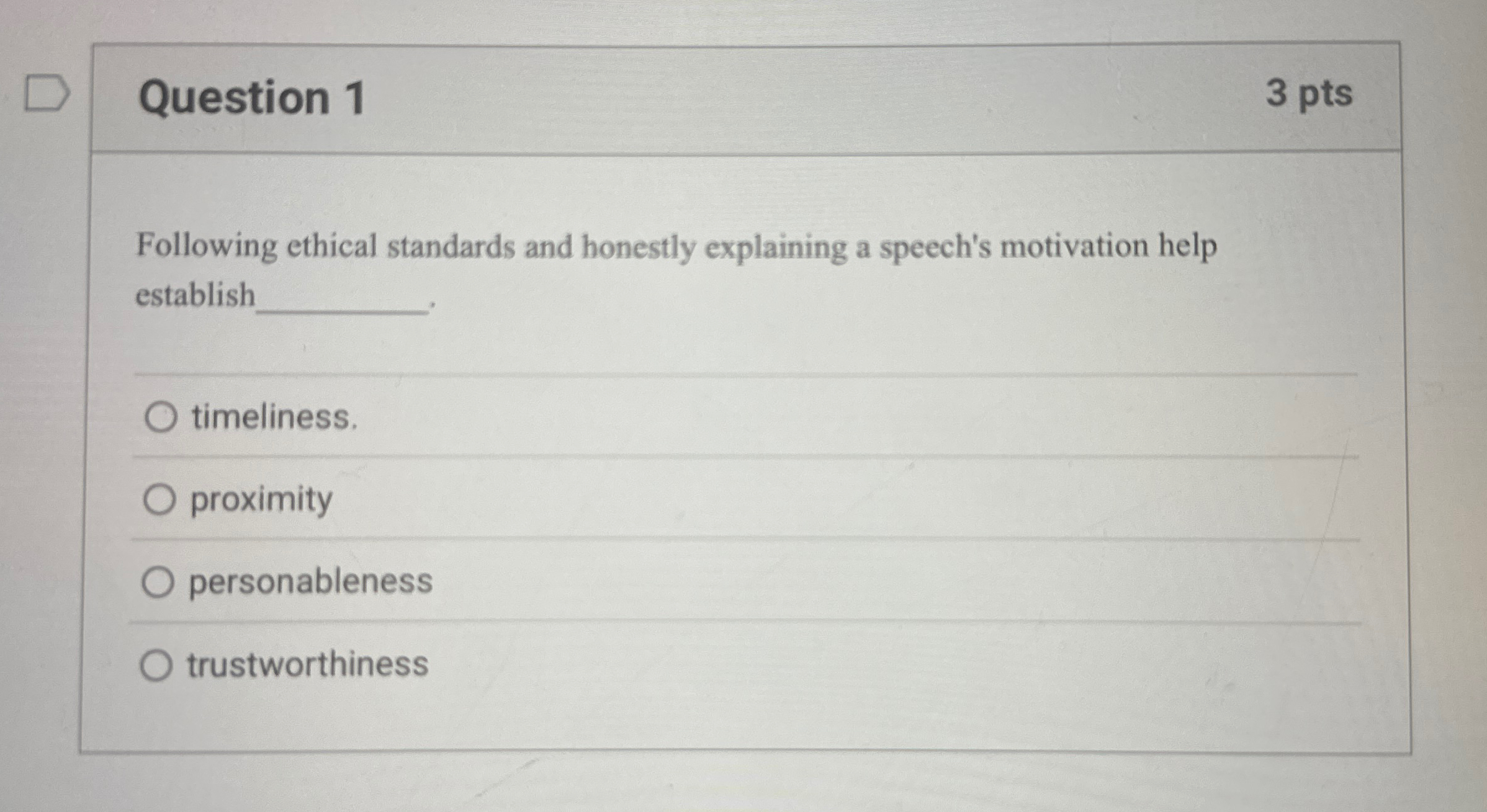 Solved Question 13 ﻿ptsFollowing ethical standards and | Chegg.com