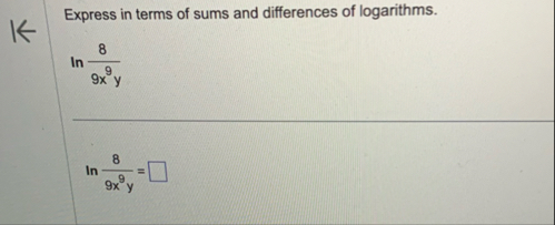 Solved Express in terms of sums and differences of | Chegg.com
