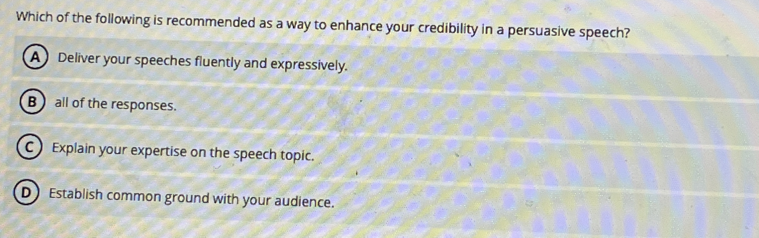 Solved Which of the following is recommended as a way to | Chegg.com