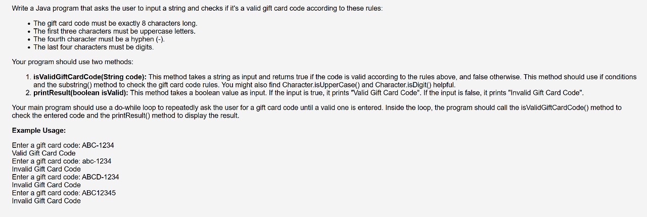 Solved Write a Java program that asks the user to input a | Chegg.com